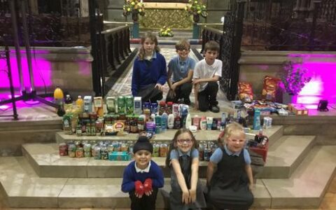 Burntstump Seely C of E Academy's Harvest Festival at St Paul's Arnold