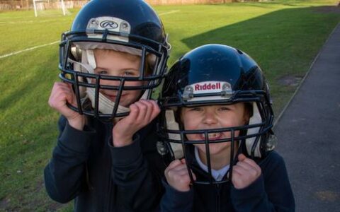 Lincolnshire Bombers bring some American Football magic to Farndon’s St Peter’s Cross Keys C of E Academy